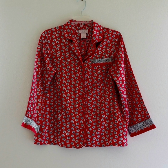 CABERNET Pajama Top, size Sp - Picture 1 of 9